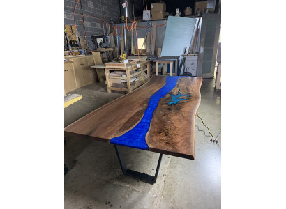 Dining table sea water river real wood river table 260x100 tables
