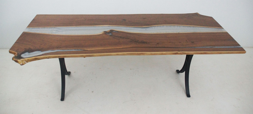 Dining table Sea Water River Real Wood River Table 220x110 Tables