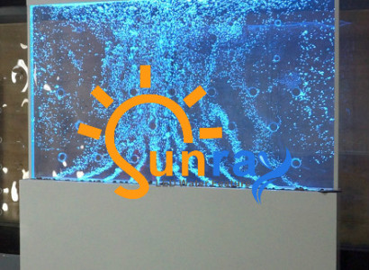 Modern Partition Water Walls LED Decorative Water Wall Illuminated Wall