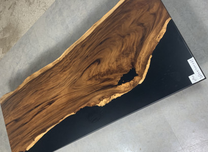Epoxy Resin Dining table Real Solid Wood Furniture Waterfall Epoxy Table