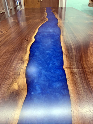 Epoxy resin Dining table River Table 240x100 River table new Real Wood Tables