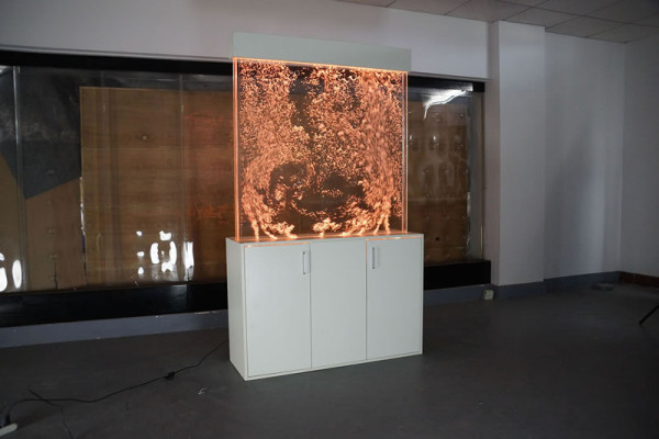 Water Wall Wall Column with Base Cabinet Divider Ragal Display Case