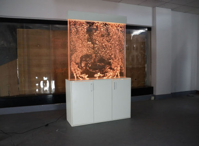 Partition Shelf Wardrobe Water Wall Decorative Column Walls Waterwall LED