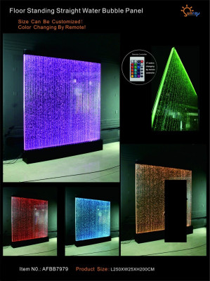 Wall panel partition water wall LED water wall decorative design illuminated