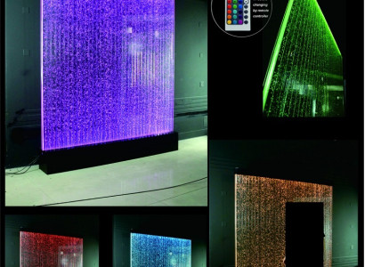 Wall panel partition water wall LED water wall decorative design illuminated