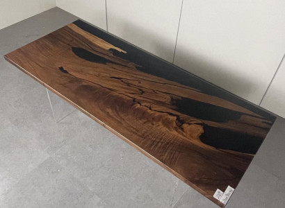 Dining table Black River Table Real Wood River Table 221x91cm Tables