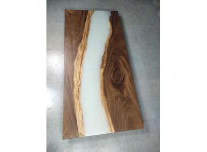 Epoxy resin dining table real wood decorative solid furniture waterfall epoxy table