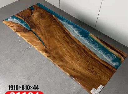 Dining table River Table Real Wood River Table Solid Epoxy resin Decorative Tables