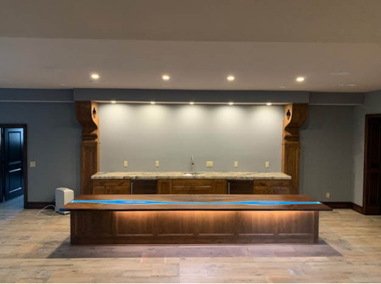 Kitchen top worktop epoxy resin epoxy river real custom made new 1sqm