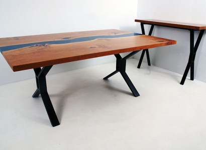 Custom made Table Epoxy resin Epoxy River Real Wood Price 1sqm Tables Resin