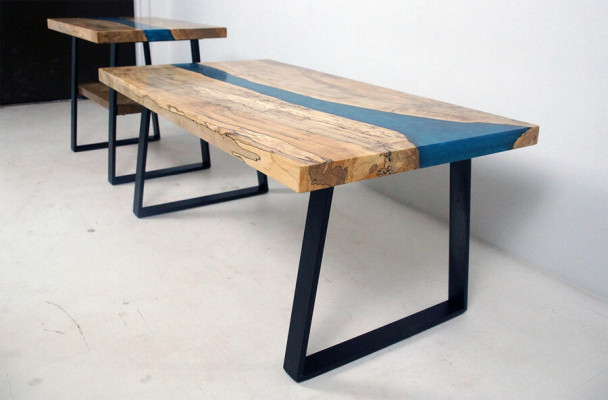Custom made Table Epoxy resin Epoxy Resin River Real Wood Price 1sqm Tables