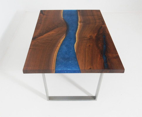 Epoxy custom made Table Epoxy resin River Real Wood Price 1sqm Tables Resin