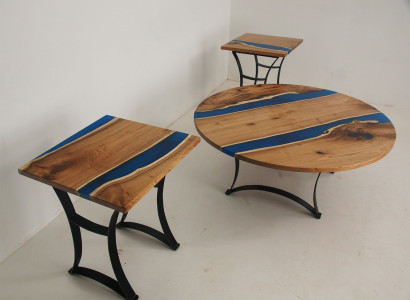 Epoxy River Custom Made Table Epoxy resin Real Wood Price 1sqm Tables Resin