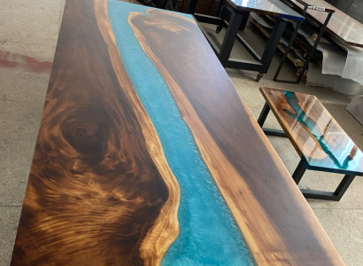 Tables Dining table Design Table Modern Sea River Furniture Tables Epoxy