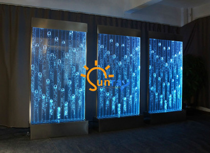 Wall panel with water bubbles LED new water wall designer water wall illuminated