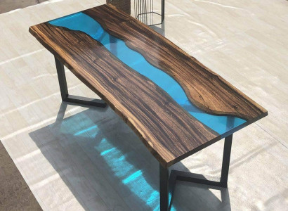 Coffee table River Table Solid Tables 100x50 River table Sea Waterfall