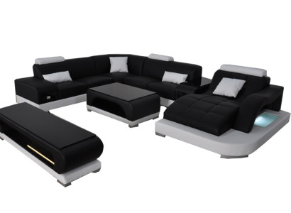Sofa Couch Upholstery Seat Corner Modern Couches U-shape Living landscape Suite new