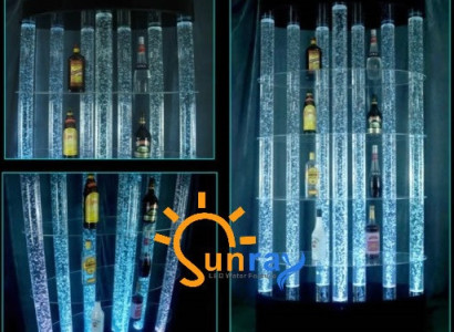 Designer bar reception counter water wall water column counter shelves