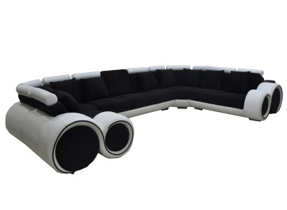Corner Leather Modern XXL Couch Living landscape Leather Sofa Sofa U-shape A1163 with USB