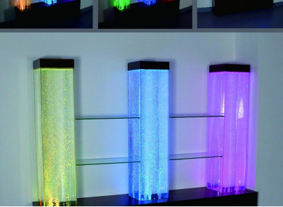 Water Wall Wall Column Divider Ragal Display case Water Walls LED
