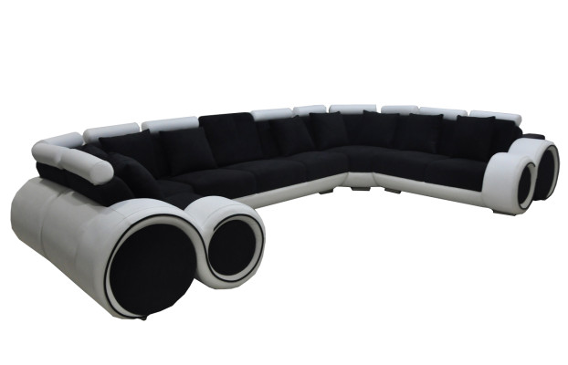 Corner Leather Modern XXL Couch Living landscape Leather Sofa Sofa U-shape A1163 +