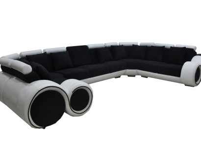 Corner Leather Modern XXL Couch Living landscape Leather Sofa Sofa U-shape A1163 +