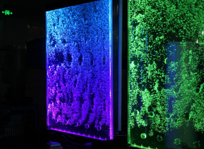 Wall panel with water bubbles LED water wall designer water wall