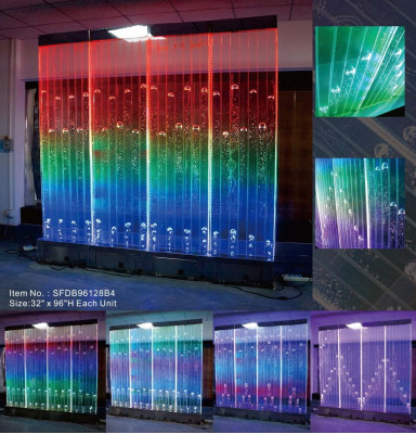 Wall panel with water bubbles Decorative LED water wall Designer water wall