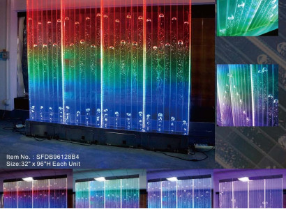 Wall panel with water bubbles Decorative LED water wall Designer water wall