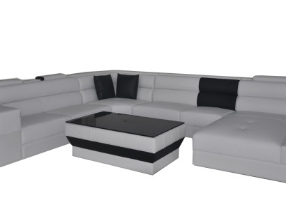 Design Upholstery Leather Corner Leather Seat Sofa Upholstery Corner Living Landscape