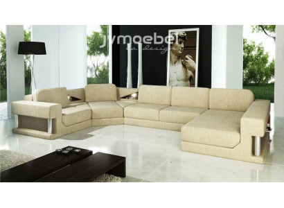 Corner sofa Bed function Modern Design Sofa Textile Fabric U-shape Couch Living landscape