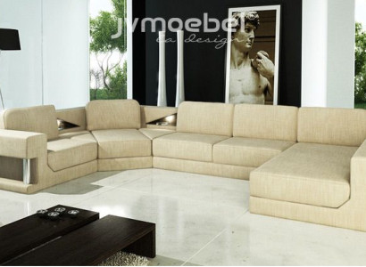 Corner sofa Bed function Modern Design Sofa Textile Fabric U-shape Couch Living landscape