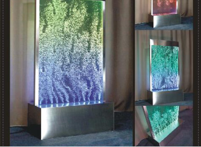 Wall Panel LED Water Wall Water Walls Water Bubbles Decorative Modern Wall
