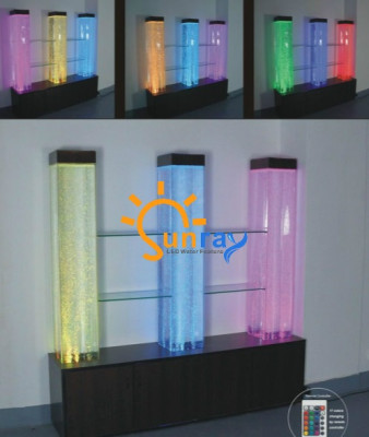 LED Shelf Bar Water Wall Column Illuminated Water Walls Bar Counter Shelf Furniture