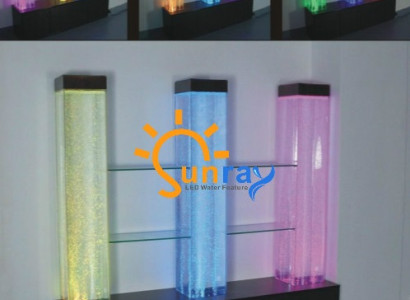 LED Shelf Bar Water Wall Column Illuminated Water Walls Bar Counter Shelf Furniture