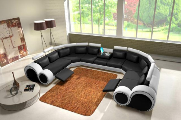 Couch set Modern Sofa Corner Seating Area Leather Couch Living landscape USB Sofa