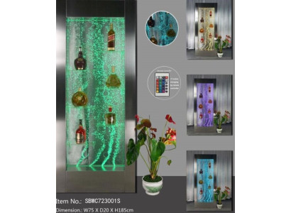 Shelves Designer Illuminated Led Water Wall Bar Shelf Column