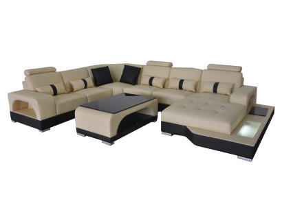Leather Sofa Modern Couch Upholstery Design Living landscape + Table Corner Couches Seat