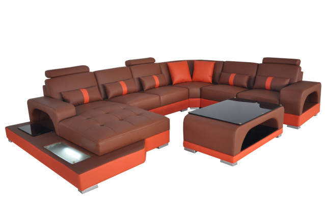 Leather Sofa Modern Couch Upholstery Design Living landscape + Table Corner Couches Seat