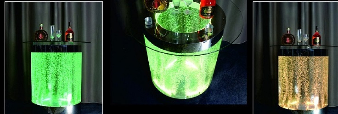 Table Led Bar Water Wall Bar Counter Shelf Furniture Illuminated Coffee table