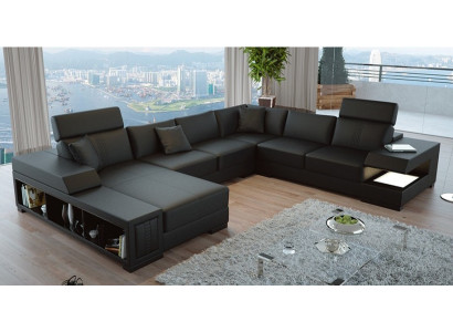 Modern U-shaped corner sofa for contemporary living ambience