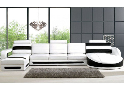 Living landscape Sofa with USB Corner sofa Corner sofa Upholstery Suite Eck Corner Sofas XXL