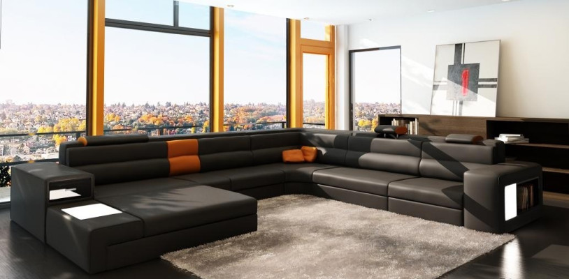 Design highlight U-shaped corner sofa for timeless aesthetics