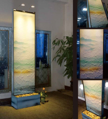 Partition water wall column Walls Waterwall LED 60x210cm water walls