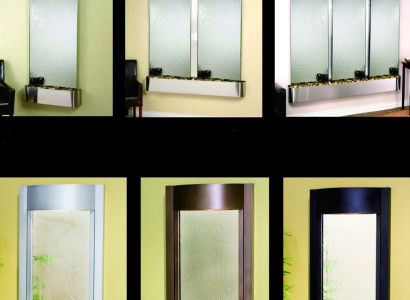 Led water wall design water columns waterfall picture frame 56*117