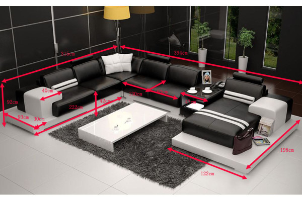 Living landscape Couch Upholstery Eck Suite Ledersofa with USB, Corner sofa new 2725A