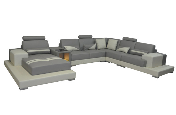 Leather Sofa Couch Living landscape Corner Suite Design Decorative Modern Sofa