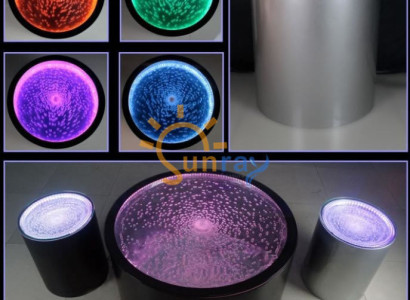 Water Design Table Coffee table Water Columns Sofa Tables LED Illuminated