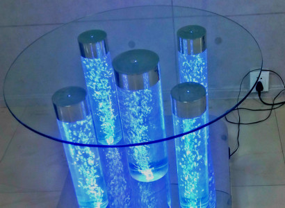 Water Design Table Coffee table Water Columns Column Sofa Tables LED