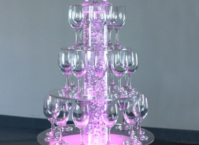 Champagne Tower Sparkling Wine Tower Water Column Illuminated Shelf Columns